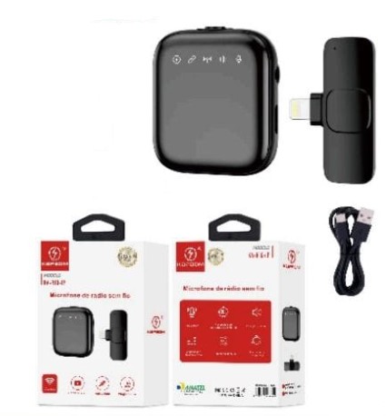  - Microfone    Cod. MICROFONE DE LAPELA PARA IPHONE KA-R10-IP